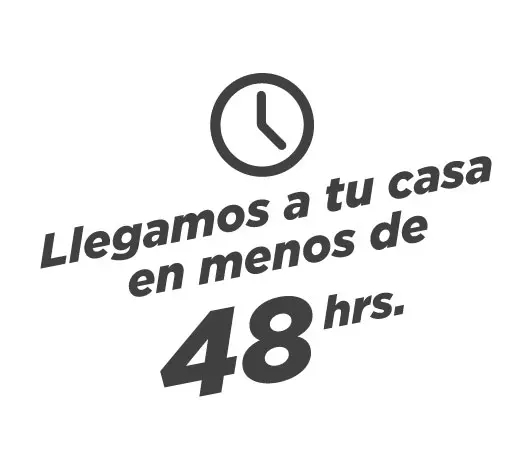 Llegamos a tu casa en menos de 48 horas